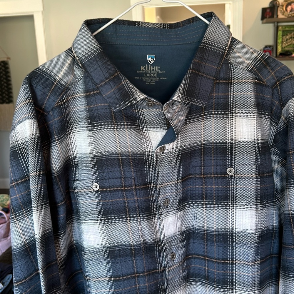 Kuhl Mens The Law Flannel LS Shirt NEVER WORN. Size L